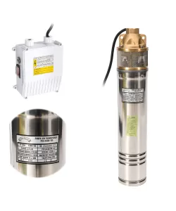 Pompa submersibila Micul Fermier 4SKM-100, 0.75 kW, refulare 60m, 45l/min, 1 tol Pompa submersibila Micul Fermier 4SKM-100, 0.75 kW, refulare 60m, 45l/min, 1 tol