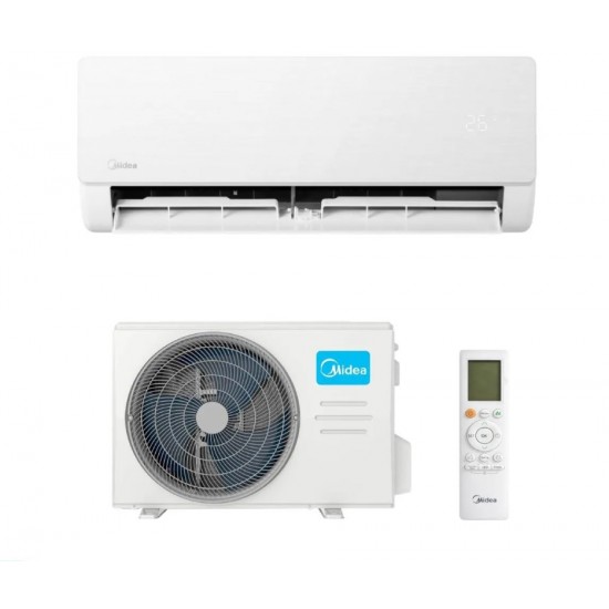 Aparat de aer conditionat Midea Breezeless E CB1-24HRFN8-MX4-24RD1-CB Inverter 24000 BTU, Wi-Fi, algoritm optimizare consum electric, Air Magic+