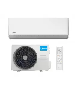 Aparat de aer conditionat Midea Breezeless E CB1-09HRFN8-CB1-09HFNX Inverter 9000 BTU, Wi-fi, TwinFlap, Cool Flash Plus, Heat Flash, tehnologie OTA, curatare cu sterilizare