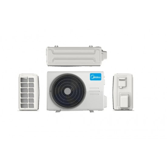 Aparat de aer conditionat Midea Breezeless E CB1-09HRFN8-CB1-09HFNX Inverter 9000 BTU, Wi-fi, TwinFlap, Cool Flash Plus, Heat Flash, tehnologie OTA, curatare cu sterilizare