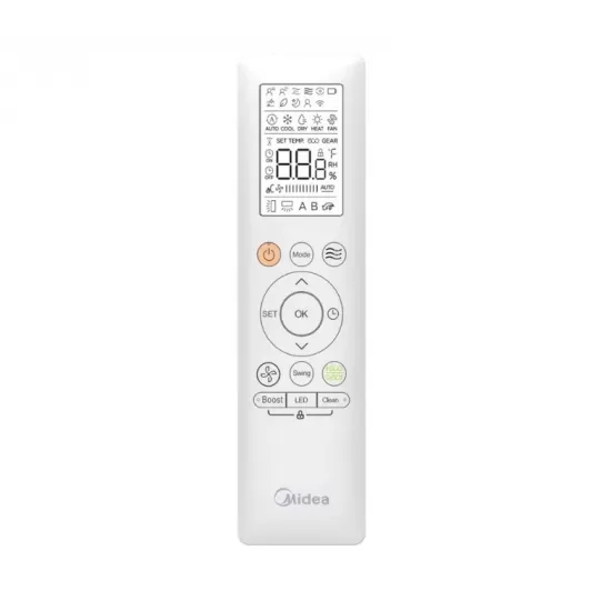 Aparat de aer conditionat Midea Breezeless E CB1-09HRFN8-CB1-09HFNX Inverter 9000 BTU, Wi-fi, TwinFlap, Cool Flash Plus, Heat Flash, tehnologie OTA, curatare cu sterilizare