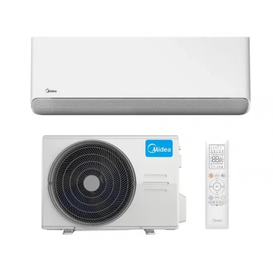 Aparat de aer conditionat Midea Breezeless E CB1-09HRFN8-CB1-09HFNX Inverter 9000 BTU, Wi-fi, TwinFlap, Cool Flash Plus, Heat Flash, tehnologie OTA, curatare cu sterilizare