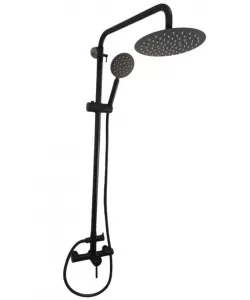 Coloana de dus BLACK 20 cm + baterie si para, monocomanda, furtun flexibil MIXXUS SUS-003-J  Coloana de dus BLACK 20 cm + baterie si para, monocomanda, furtun flexibil MIXXUS SUS-003-J