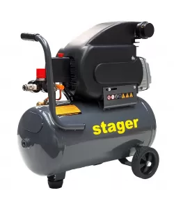 Stager HM2024F compresor aer, 24L, 8bar, 200L/min, monofazat, angrenare directa