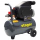 Stager HM2024F compresor aer, 24L, 8bar, 200L/min, monofazat, angrenare directa