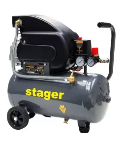 Stager HM2024F compresor aer, 24L, 8bar, 200L/min, monofazat, angrenare directa