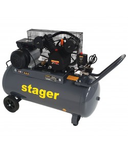 Stager HMV0.25/100 compresor aer, 100L, 8bar, 324L/min, monofazat, angrenare curea