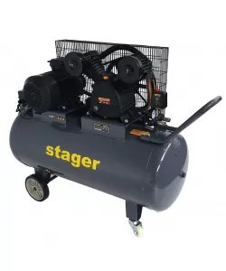Stager HMV0.6/200 compresor aer, 200L, 8bar, 600L/min, trifazat, angrenare curea Stager HMV0.6/200 compresor aer, 200L, 8bar, 600L/min, trifazat, angrenare curea