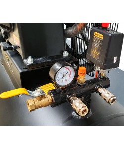 Stager HMV0.6/370-10 compresor aer, 370L, 10bar, 600L/min, trifazat, angrenare curea