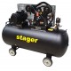 Stager HMV0.6/370-10 compresor aer, 370L, 10bar, 600L/min, trifazat, angrenare curea