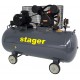 tager HMV0.6/370 compresor aer, 370L, 8bar, 600L/min, trifazat, angrenare curea