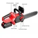 Drujba /mini fierastrau cu acumulator DDT-CRISTAL, 21V, 4A, Indicator procentaj baterie, sistem de ungere automat, Lama+Lant 12"Geanta transport, Rosu-Negru