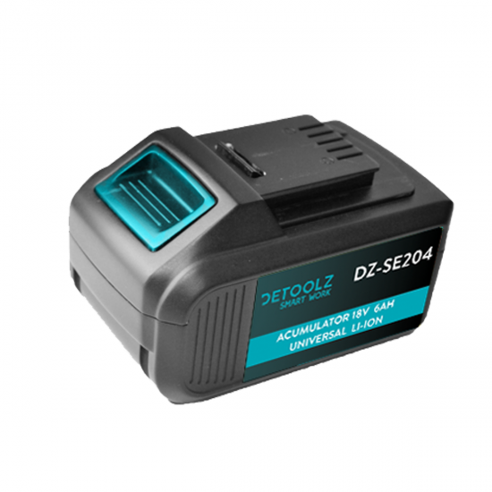 Acumulator DETOOLZ, 18V/6AH Universal