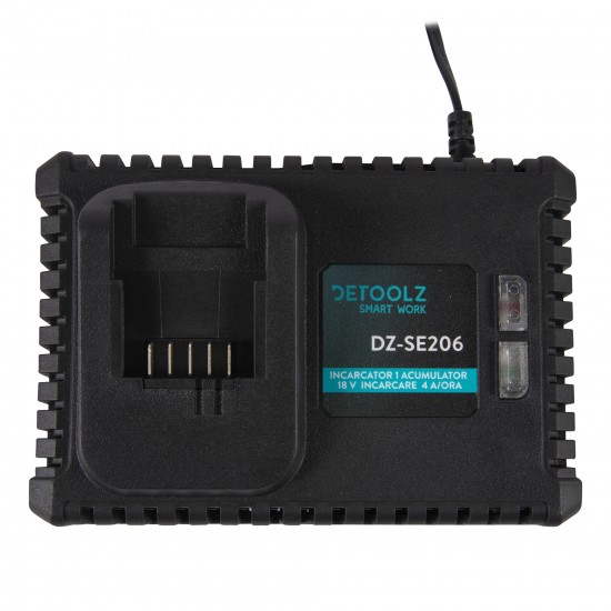 Incarcator 1 acumulator DETOOLZ, 18V incarcare 4A/ora