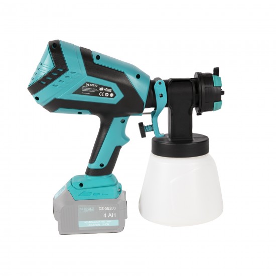 Pistol vopsit DETOOLZ, 18V 600ml/min rezervor 1000ml Pistol vopsit DETOOLZ, 18V 600ml/min rezervor 1000ml