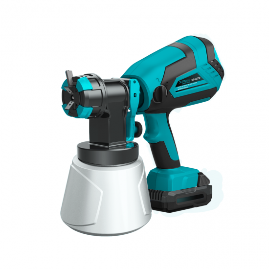 Pistol vopsit DETOOLZ, 18V 600ml/min rezervor 1000ml Pistol vopsit DETOOLZ, 18V 600ml/min rezervor 1000ml