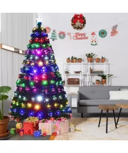 Brad Cu Fibra Optica, 6 Jocuri De Lumini Pentru Craciun, Suport Metalic Inclus, Dimensiune 120 Cm, Gospodarul Brad Cu Fibra Optica, 6 Jocuri De Lumini Pentru Craciun, Suport Metalic Inclus, Dimensiune 120 Cm, Gospodarul