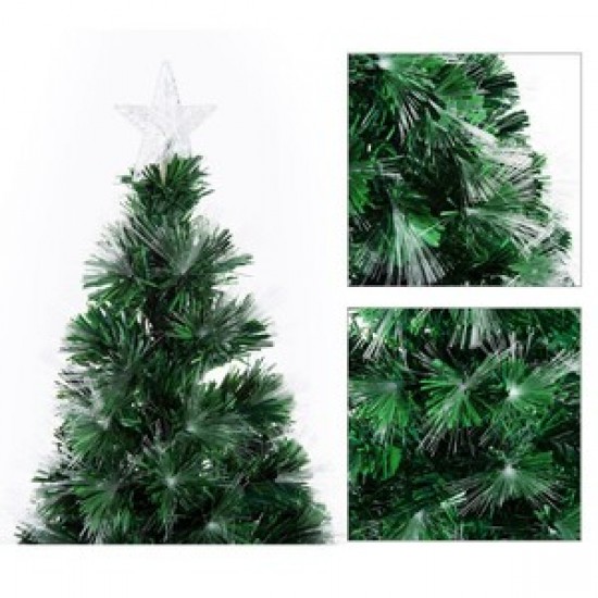Brad de Craciun artificial, Homcom, 27 LED-uri stelute, 180 cm