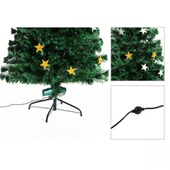 Brad de Craciun artificial, Homcom, 27 LED-uri stelute, 180 cm