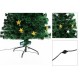 Brad de Craciun artificial, Homcom, 27 LED-uri stelute, 180 cm