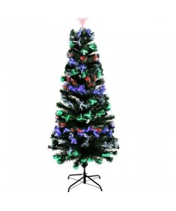 Brad Pentru Craciun, Din Fibra Optica, Artificial, Demontabil, Inaltime 1.5 M, Gospodarul