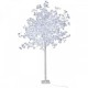 Copac Decorativ pentru Craciun, Alb, Iluminat 128 Led, 160 Cm, Lumina Rece Copac Decorativ pentru Craciun, Alb, Iluminat 128 Led, 160 Cm, Lumina Rece