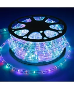 Furtun luminos LED, ECD Germany, instalatie, rola 50 m, multicolor, 36 LED-uri/m, protectie umiditate IP44, inclusiv transformator Furtun luminos LED, ECD Germany, instalatie, rola 50 m, multicolor, 36 LED-uri/m, protectie umiditate IP44, inclusiv transformator