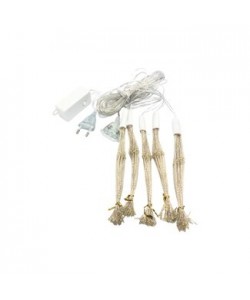 Instalatie 5 artificii decorative, diametru 34 cm, lungime 5M, slp42, alb cald