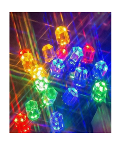 Instalatie de Craciun, becuri model Diamant, rola 100m, pentru interior, 8 jocuri de lumini, multicolora, viMAG ®