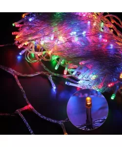 Instalatie de Craciun Fir Transparent Tip Sir 100 m 800 LED -uri Multicolor Instalatie de Craciun Fir Transparent Tip Sir 100 m 800 LED -uri Multicolor