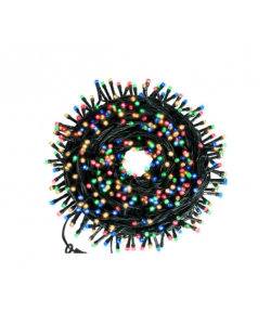 Instalatie De Craciun HYT ®, Tip Rola, Lungime 100 m, Cu 8 Jocuri De Lumini, Alimentare 220V, Protectie IP44, Pentru Interior/Exterior, Multicolora