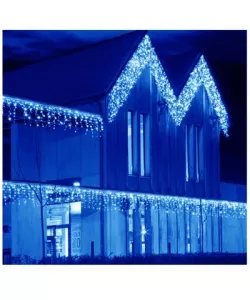 Instalatie de Craciun Interconectabila Fir Transparent Tip Ploaie 8 m x 1 m 300 LED -uri Albastru Instalatie de Craciun Interconectabila Fir Transparent Tip Ploaie 8 m x 1 m 300 LED -uri Albastru