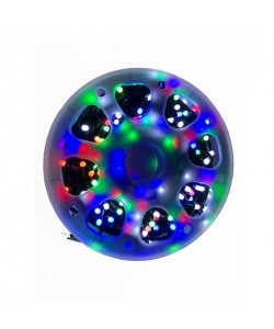 Instalatie de craciun liniara ,interior/exterior ,rola 80m ,8 jocuri de lumini ,multicolora ,fir negru