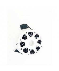 Instalatie de craciun liniara ,interior/exterior ,rola 80m ,8 jocuri de lumini ,rosu ,fir negru