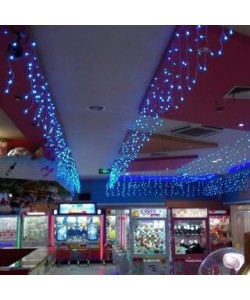 Instalatie de Craciun MAGIC CHRISTMAS, tip perdea, 8x0,5 m, 320 leduri,albastru, MC011B