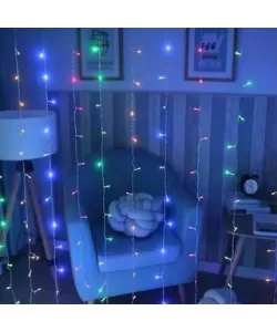 Instalatie de Craciun MAGIC CHRISTMAS, tip perdea ploaie, 8x1 m, 300 leduri, multicolor, MC019M Instalatie de Craciun MAGIC CHRISTMAS, tip perdea ploaie, 8x1 m, 300 leduri, multicolor, MC019M