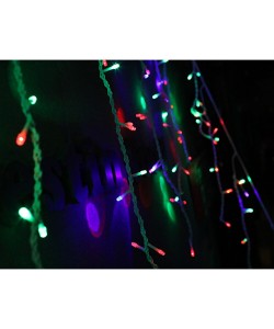 Instalatie de Craciun Premium Tip Perdea cu Flash 8 m / 1m 360 LED-uri Interconectabila, Multicolor