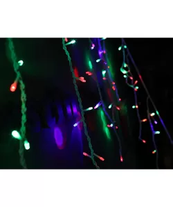 Instalatie de Craciun Premium Tip Perdea cu Flash 8 m / 1m 360 LED-uri Interconectabila, Multicolor Instalatie de Craciun Premium Tip Perdea cu Flash 8 m / 1m 360 LED-uri Interconectabila, Multicolor