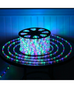 Instalatie de craciun tip furtun luminos , pentru exterior , lungime 20 metri , 8 jocuri de lumini , controler inclus , lumina multicolor