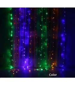 Instalatie de Craciun, tip perdea ploaie, 8x1 m, 300 leduri, HEBER, multicolor, 019M
