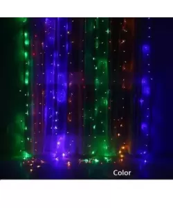 Instalatie de Craciun, tip perdea ploaie, 8x1 m, 300 leduri, HEBER, multicolor, 019M Instalatie de Craciun, tip perdea ploaie, 8x1 m, 300 leduri, HEBER, multicolor, 019M