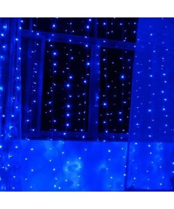 Instalatie de Craciun Tip Ploaie 3 m x 3 m 500 LED -uri Albastru Interconectabila