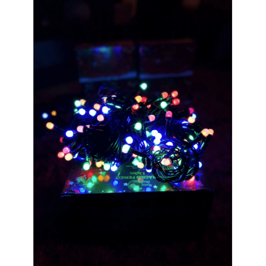 Instalatie decorativa pentru Craciun/Brad - 200 LED-uri multicolore (18 metri)