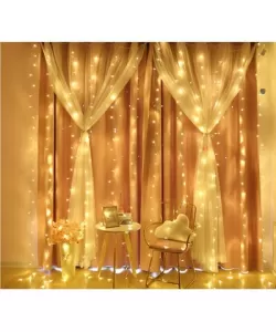 Instalatie Luminoasa Perdea 3m cu 200 LEDuri de 2m(h), Lumina Calda, Conectabila 21m Instalatie Luminoasa Perdea 3m cu 200 LEDuri de 2m(h), Lumina Calda, Conectabila 21m