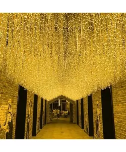 Instalatie Luminoasa Perdea 3m cu 200 LEDuri de 2m(h), Lumina Calda, Conectabila 21m Instalatie Luminoasa Perdea 3m cu 200 LEDuri de 2m(h), Lumina Calda, Conectabila 21m