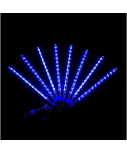 Instalatie luminoasa, ploaie de meteoriti, 8 tuburi luminoase 80 cm, alb