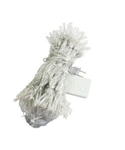Instalatie pentru Craciun tip Perdea, 8x1 m, Albastru, 340 LED, Interconectabila