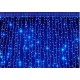 Instalatie pentru Craciun tip Perdea, 8x1 m, Albastru, 340 LED, Interconectabila