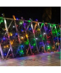 Instalatie pentru exterior de Craciun, becuri clasice, rola 100 m, pentru interior, 8 jocuri de lumini, multicolor, viMAG ®
