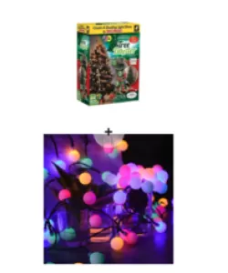 Pachet promo: Instalatie de craciun cu 48 LED si 16 culori / globuri luminoase, 5 programe, Tree Dazzler + Instalatie Craciun, 100 LEDuri, lumina multicolora, 10 m Pachet promo: Instalatie de craciun cu 48 LED si 16 culori / globuri luminoase, 5 programe, Tree Dazzler + Instalatie Craciun, 100 LEDuri, lumina multicolora, 10 m